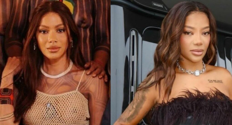Imagens de Anitta e Ludmilla que chama atenção pela semelhança. 