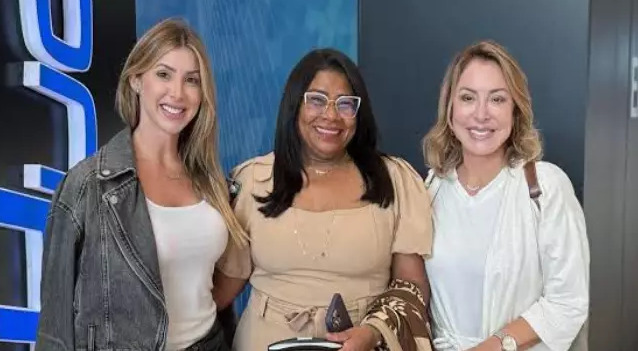 Da esquerda para a direita, Ana Carolina Pires, Prefeita Nilda e a Vice Kátia Pires.