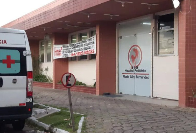 Hospital Maria Alice Fernandes, na zona Norte de Natal, que enfrenta problemas com leitos de neonatal.