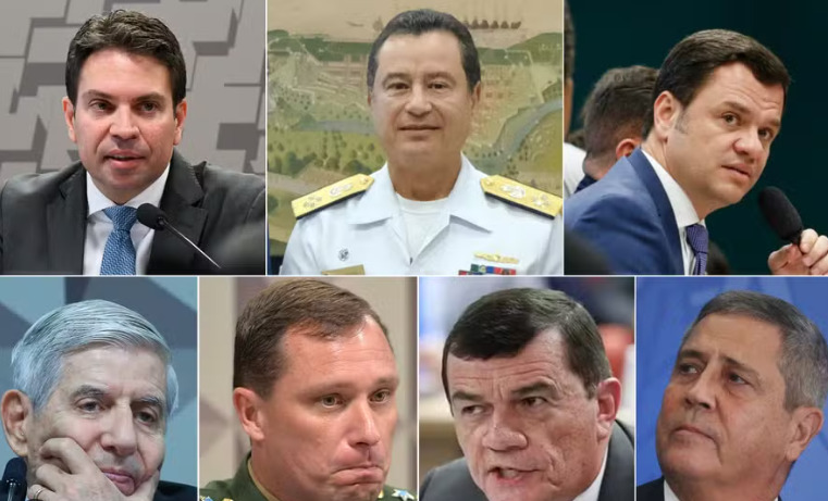 O núcleo da ação reúne nomes considerados centrais no suposto esquema golpista.