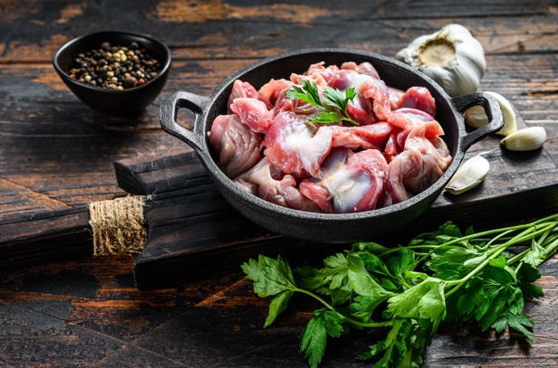 Além do alto teor proteico, a moela de frango é uma excelente fonte de vitaminas.