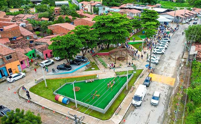 Vista da cidade de Maranguape (CE) considerada a mais violenta de todo o Brasil, com registro no aumento em mortes violentas em 11,5%. Imagem: Prefeitura de Maranguape.